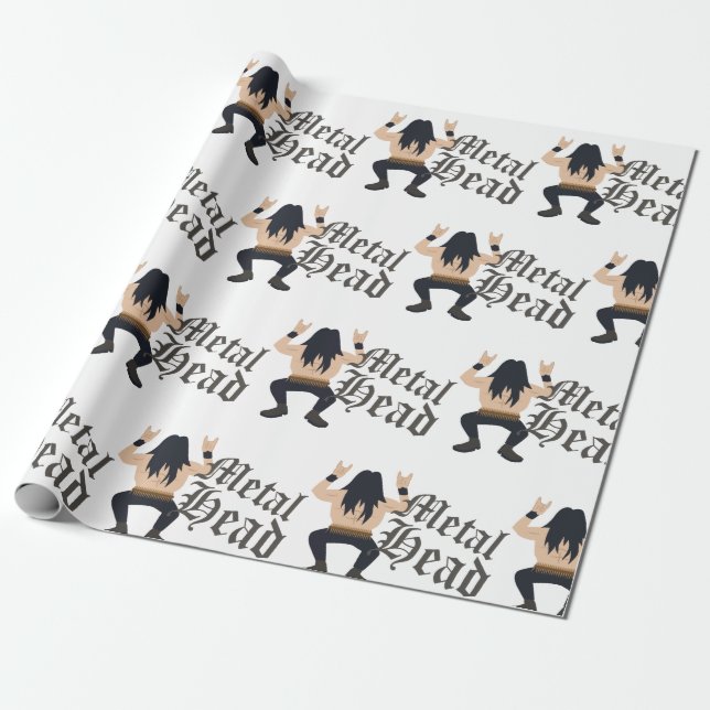 Metal Head Wrapping Paper (Unrolled)
