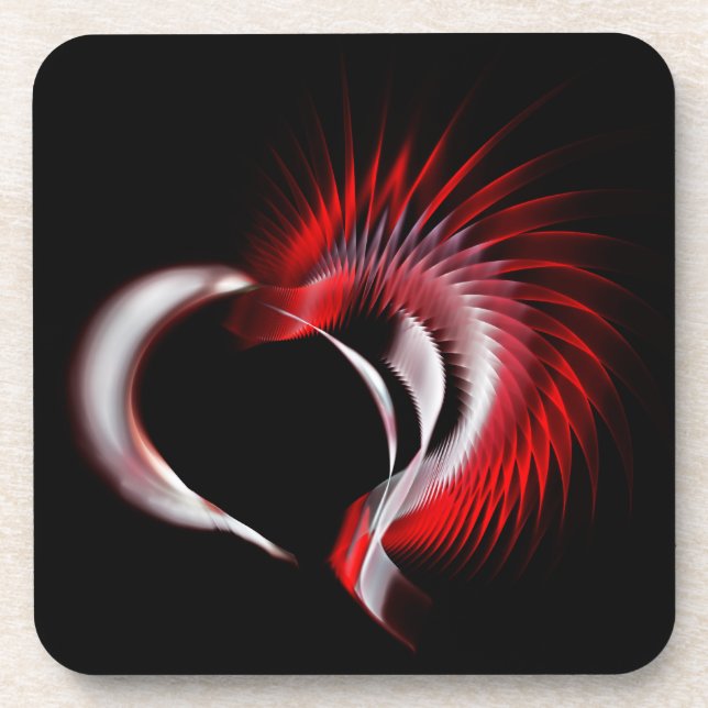 Metal Heart Coaster (Front)