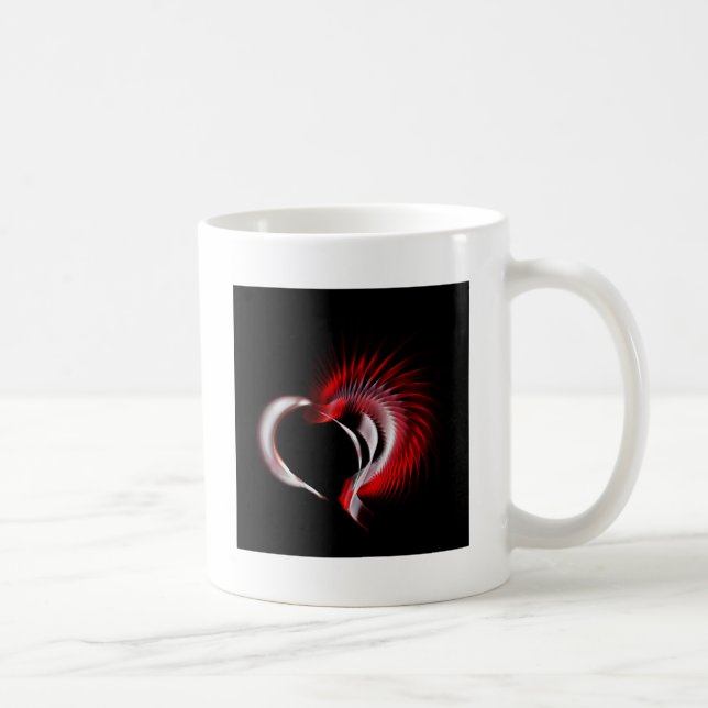 Metal Heart Coffee Mug (Right)