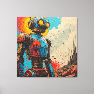 METAL HEART IRON MAN-16 CANVAS PRINT