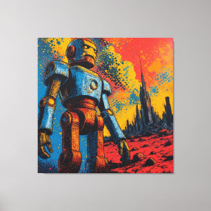 METAL HEART IRON MAN-19 CANVAS PRINT