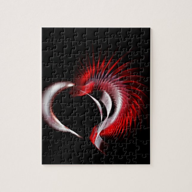 Metal Heart Jigsaw Puzzle (Vertical)