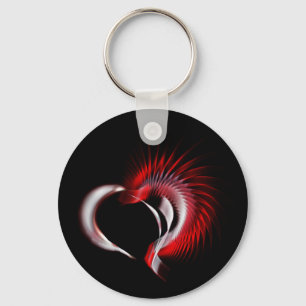 Metal Heart Key Ring