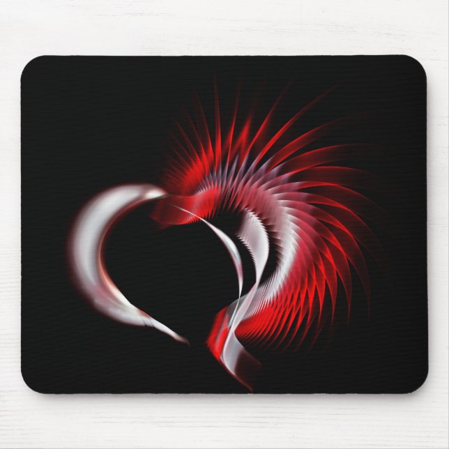 Metal Heart Mouse Pad (Front)
