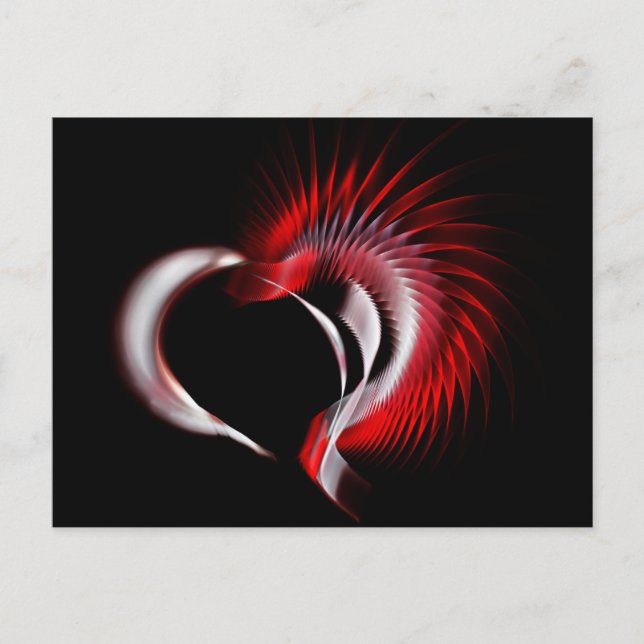 Metal Heart Postcard (Front)