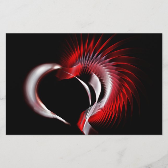 Metal Heart Stationery (Front)