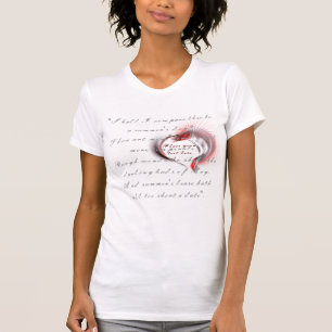 Metal Heart with Shakespeare's sonnet 18 T-Shirt