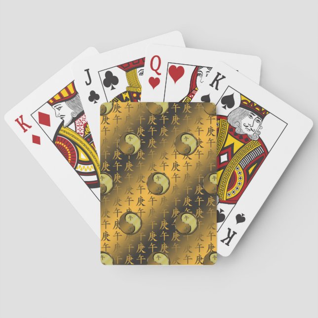 Metal Horse Playing Cards (Back)
