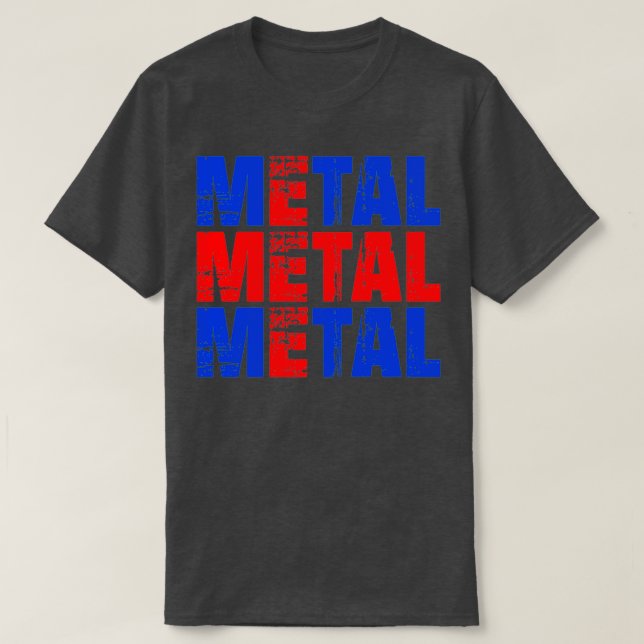 METAL Icelandic Flag T-Shirt (Design Front)