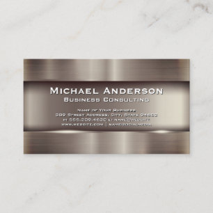 Metal Industrial Background Business Card