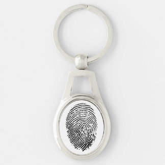 Metal Keychain: Finger Print Key Ring