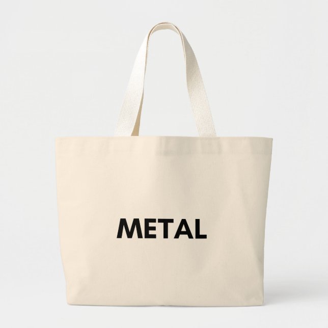 metal large tote bag (Front)