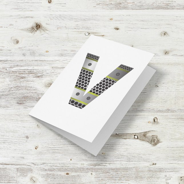 Metal Letter V Note Cards (Creator Uploaded)