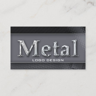 METAL LOGO DESIGN H | Construction Business Cards