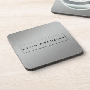 Metal Look custom coasters