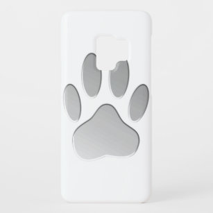 Metal-Look Dog Paw Print Case-Mate Samsung Galaxy S9 Case