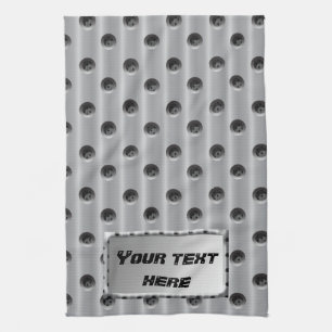 Metal-Look Tea Towel