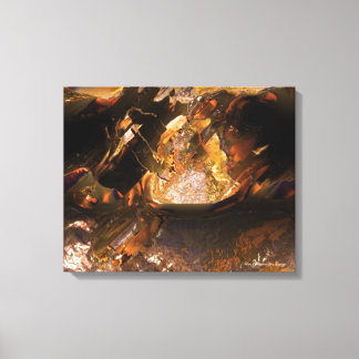 Metal Love Damaged 2 Wrapped Canvas