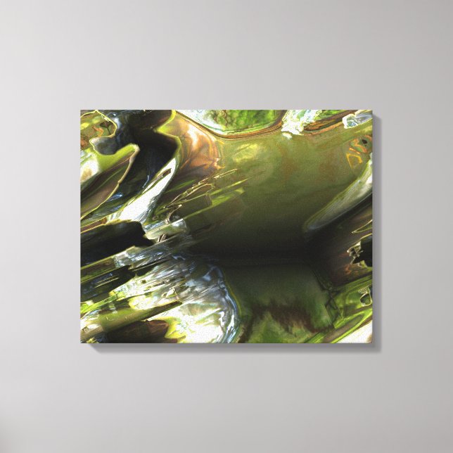 Metal Love Damaged 3 Wrapped Canvas (Front)