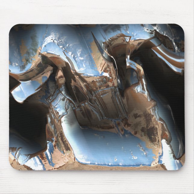 Metal Love Damaged 4 Mouse Pad (Front)