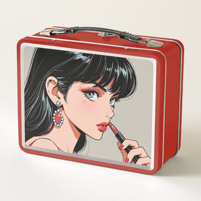 Metal Lunchbox/cosmetics box  (Back)