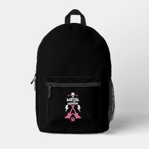 Metal Maiden Music Printed Backpack