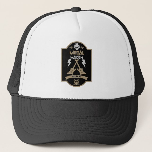 Metal Maiden Music Trucker Hat (Front)
