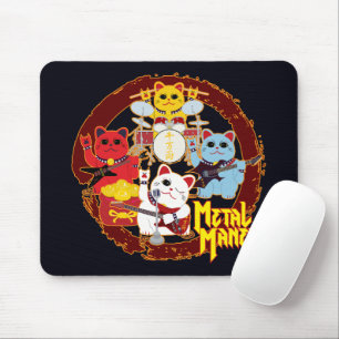 Metal Maneki Mouse Pad