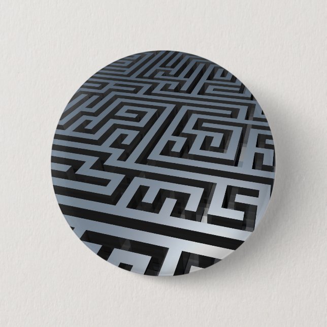 Metal Maze 6 Cm Round Badge (Front)