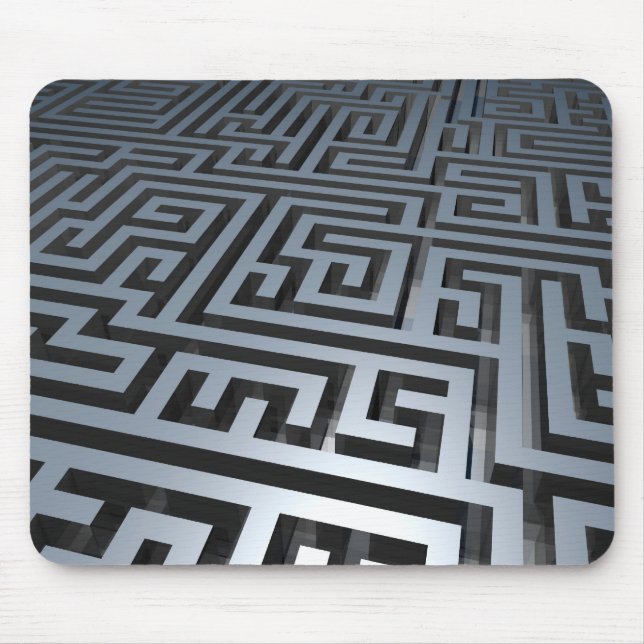 Metal Maze Mouse Pad (Front)