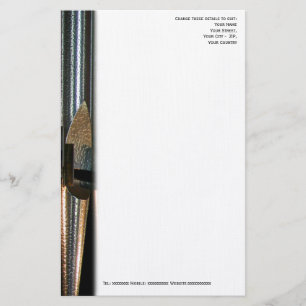 Metal organ pipe letterhead