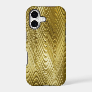 metal pattern design - thin golden waves