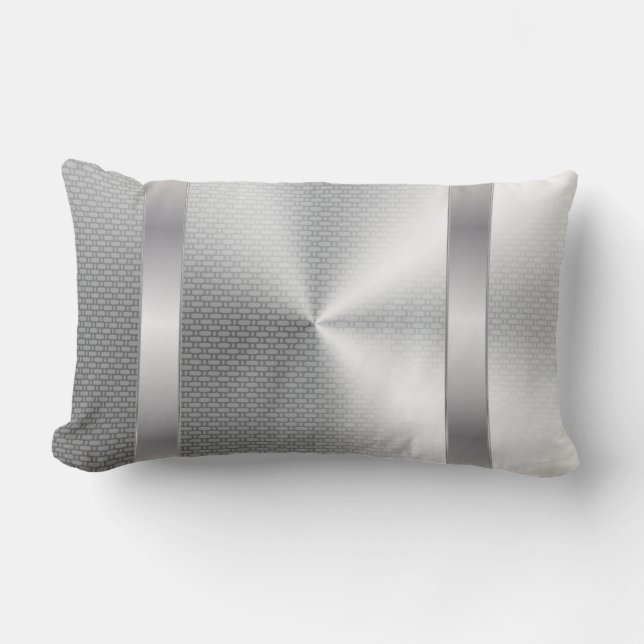 Metal pattern lumbar cushion (Front)