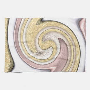Metal pattern with shine tea towel