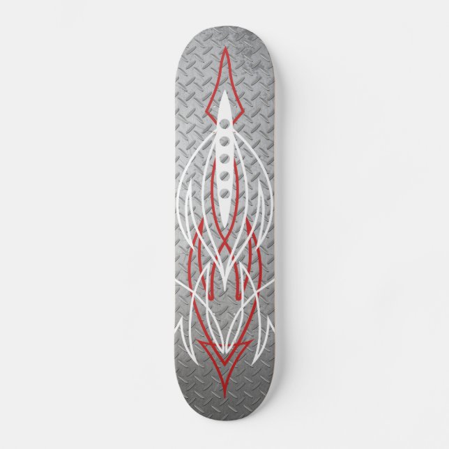 Metal Pinstriping Skateboard (Front)