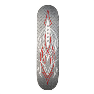 Metal Pinstriping Skateboard