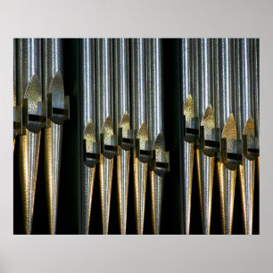 Metal pipes poster