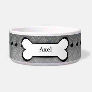 Metal Plate Customised Pet Dog Food Bowl