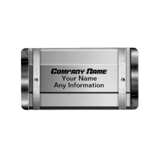 Metal Plate Labels