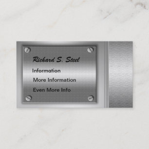 Metal Plates Business Cards