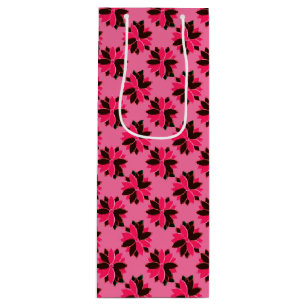 Metal Poinsettia Flowers-9-Pink-Red-W GIFT BAG