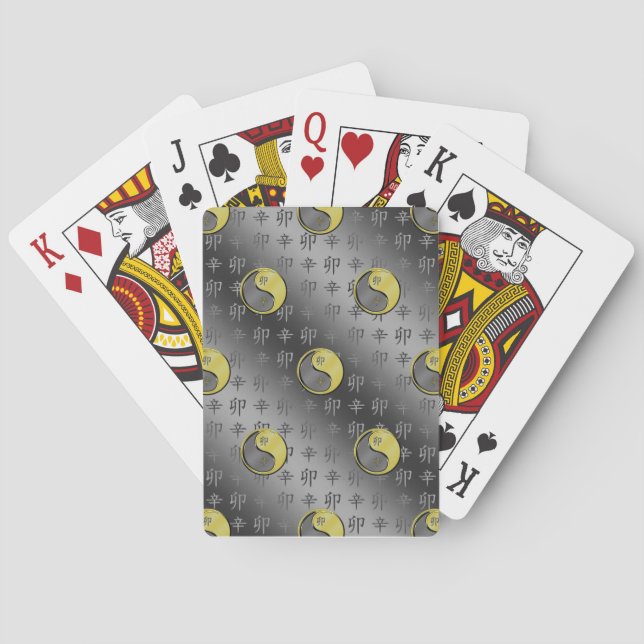 Metal Rabbit Playing Cards (Back)