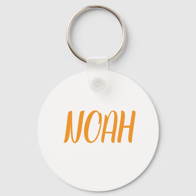 Metal ring round keychain (Back)