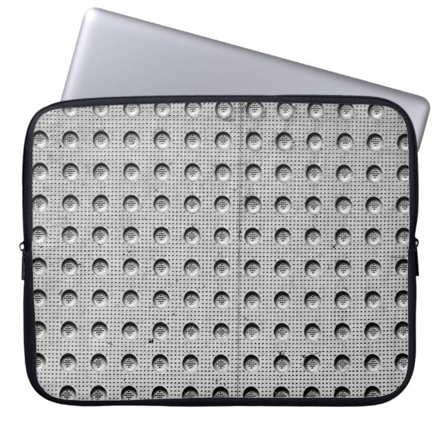 Metal Road Plate Laptop Sleeve (Front)