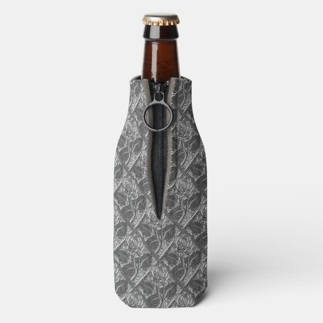 Metal Roses-05-Silver-BOTTLE COOLER (Bottle Back)