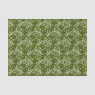 Metal Roses-12-Olive Green-Tissue Wrap Paper