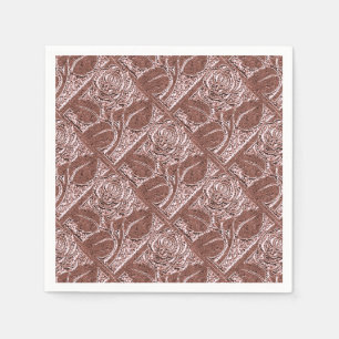 Metal Roses-14-Dusty Rose-Paper Cocktail Napkins