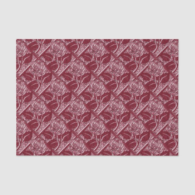 Metal Roses-16-Wine-Tissue Wrap Paper (Front)
