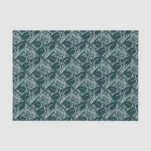 Metal Roses-21-Teal-Tissue Wrap Paper