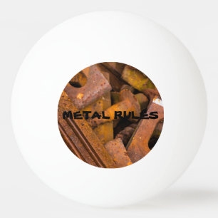 METAL RULES PING PONG BALL